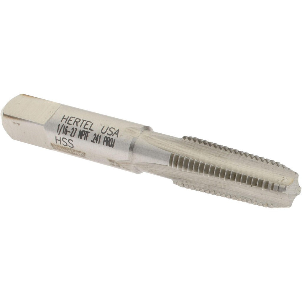 HERTEL Hertel G837527-S Pipe Tap 1/16-27 Nptf 4 Flutes Hss
