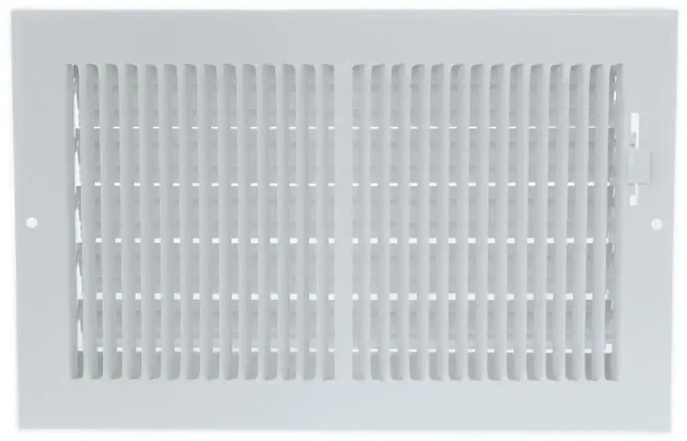 HART & COOLEY Hart Cooley 10825 Sidewall Ceiling Register 12x8 White