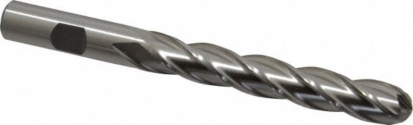CLEVELAND CONTROLS Cleveland C33347 Ball End Mill 0.5 in 4 Flute Hss