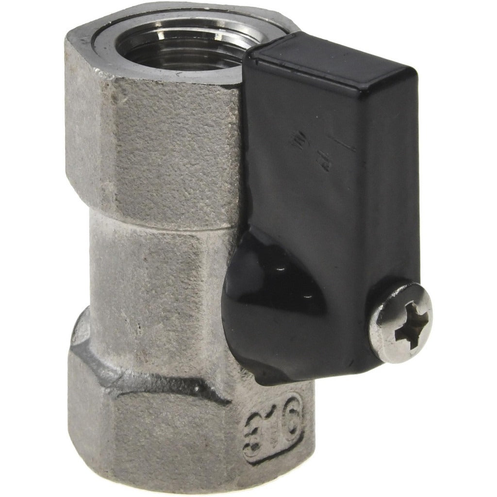 VALUE COLLECTION Value Collection 6Q01H08 Miniature Ball Valve 1/4 in Full Port