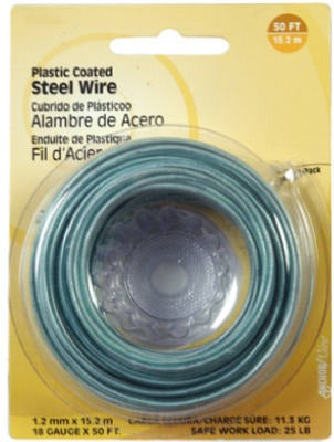 HILLMAN Hillman Fasteners 123115 Plastic Coated Wire 18GA 50ft