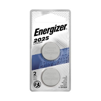 ENERGIZER Eveready Battery Co 2025BP-2N 3V Lithium Coin Cell 2-pack