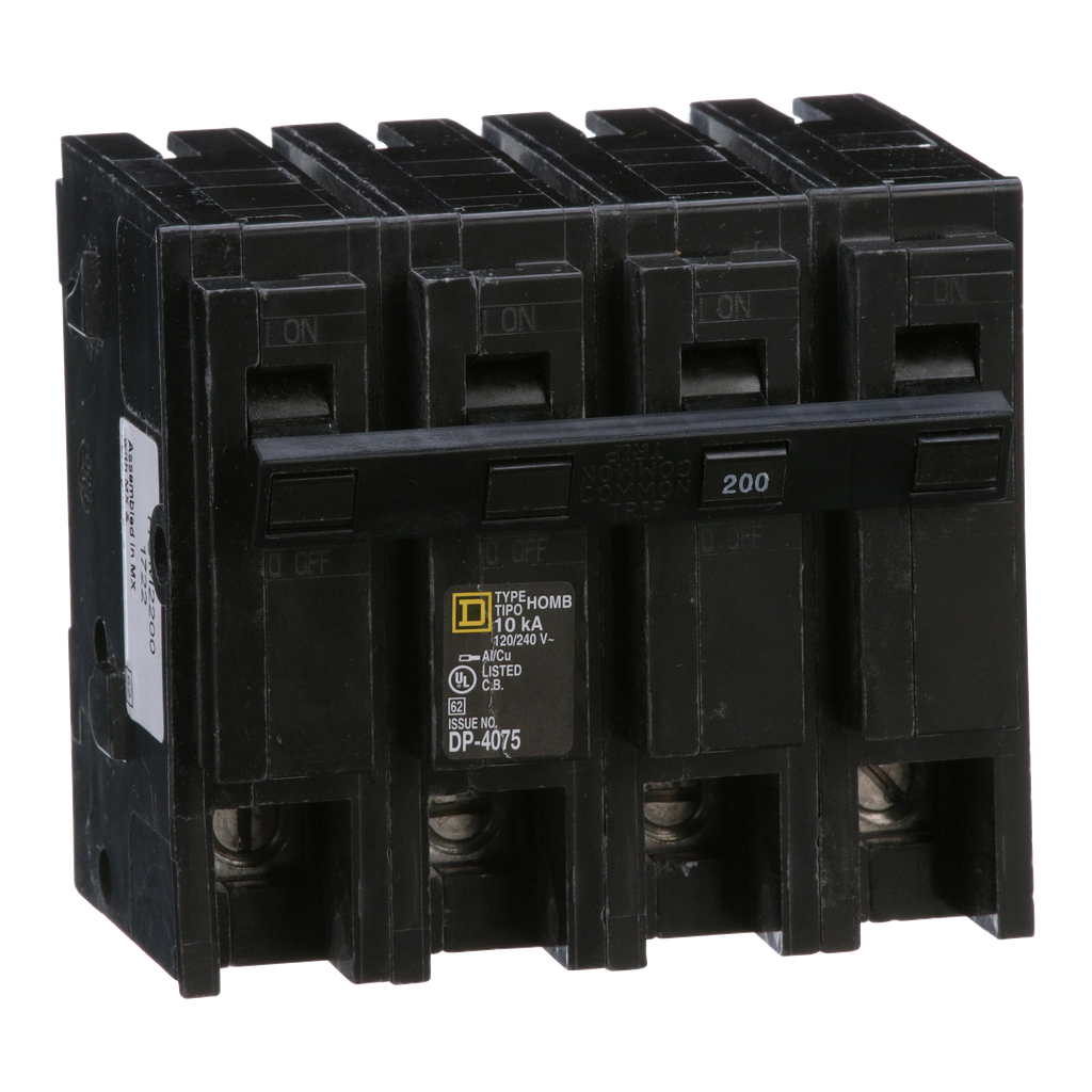 Square D HOM2200 2-Pole 200 Amp 120/240 Volt Circuit Breaker