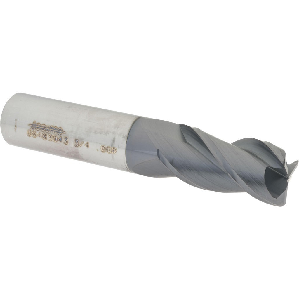 ACCUPRO Accupro 12182146 Corner Radius End Mill 3/4in 3 Flute Altin