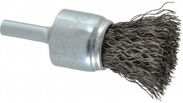 WEILER Weiler 90290 End Brush 3/4 in Crimped Wire Steel 6mm Shank