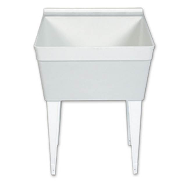 FLORESTONE FLORESTONE 172011 Floor Mount Laundry and Utility Sink White