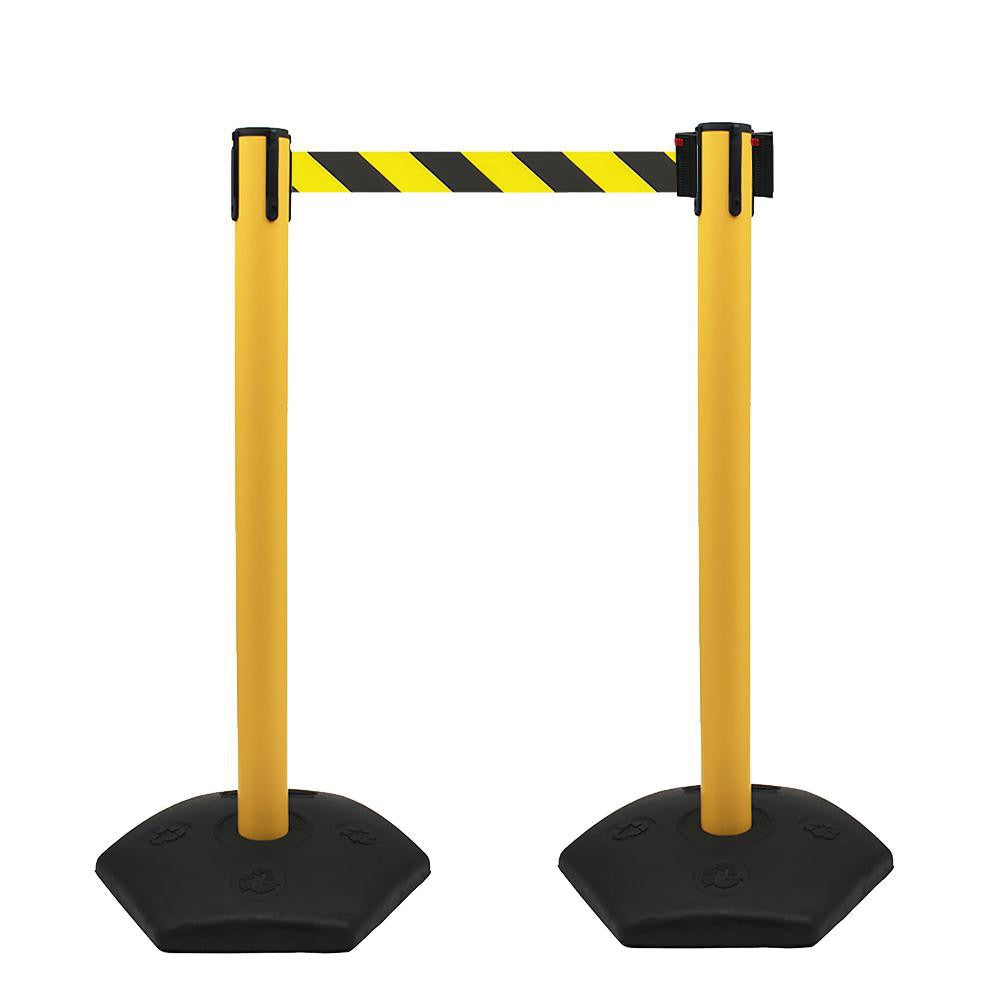 PRO-SAFE Pro-safe BP-UT-2.3-YB Retractable Belt Barrier Post