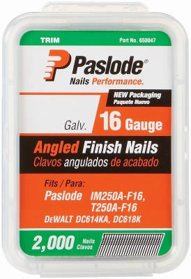 PASLODE Paslode 650230 Angled Finish Nails 1-1/4 in 16 Gauge 2000 Ct