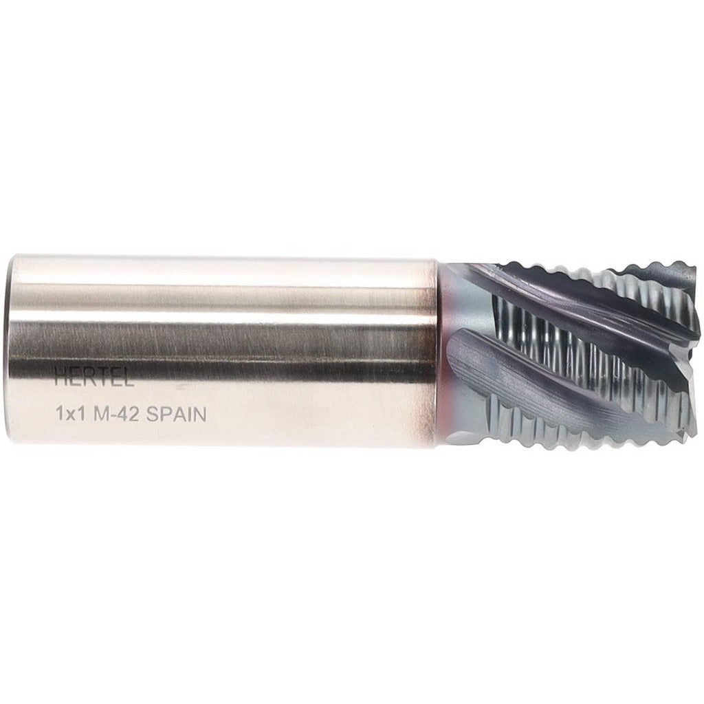 HERTEL Hertel 41120874 Roughing End Mill 1 in 5 Flute Cobalt Ticn