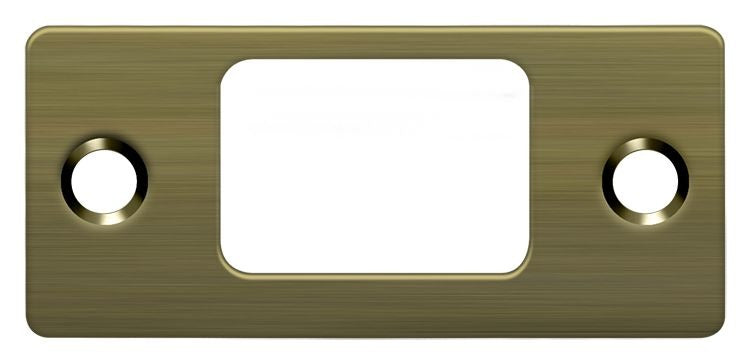 DELTANA Deltana SP2753U5 Deadbolt Strike Plate Antique Brass