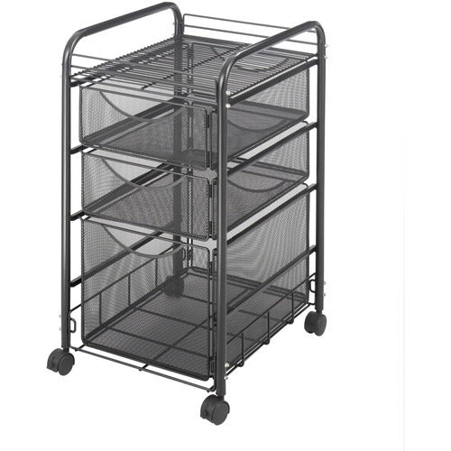 SAFCO Safco SAF5213BL Mesh File Cart Letter Size Black