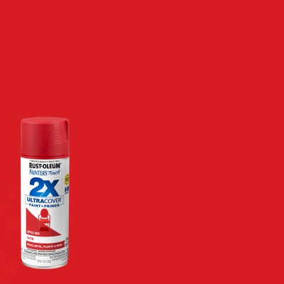 RUST-OLEUM Rust-oleum 315396 Satin Spray Paint 12 Oz Apple Red