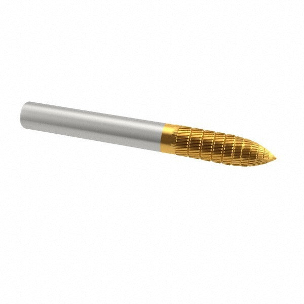 SGS PRO Sgs Pro 13865 Carbide Bur Tree 1/4 Inch Double Cut Tin