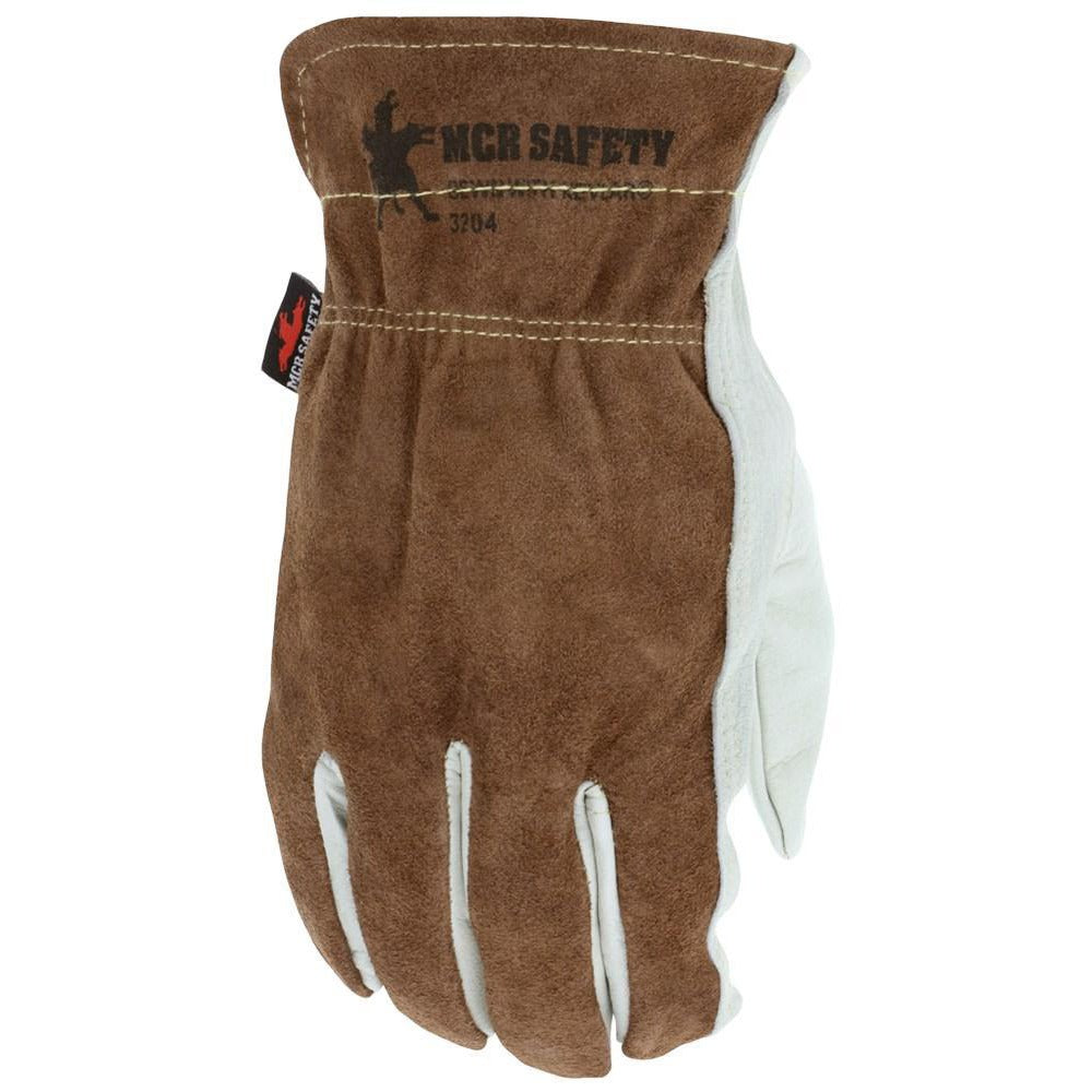 MCR SAFETY Mcr Safety 3204XL Cowhide Leather Gloves Xl 12 Pack