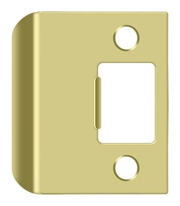 DELTANA Deltana SPE200U3 Extended Lip Strike Plate Bright Brass