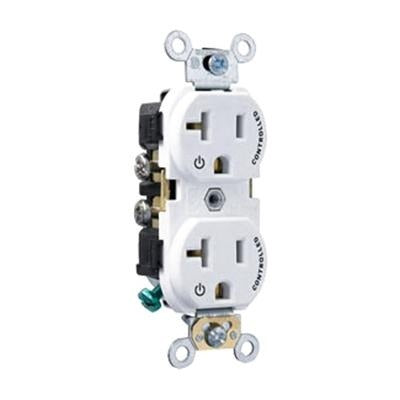 LEVITON Leviton CR020-2PW 20A Controlled Duplex Receptacle
