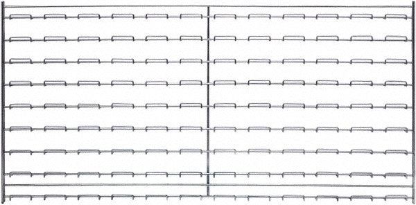 QUANTUM STORAGE SYSTEMS Quantum Storage WLP-1836C Louvered Panel 36x18 Chrome Steel