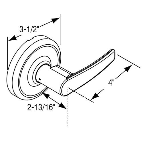 CORBIN RUSSWIN Corbin Russwin CL3810 AZD 626 Cylindrical Lock (Passage)