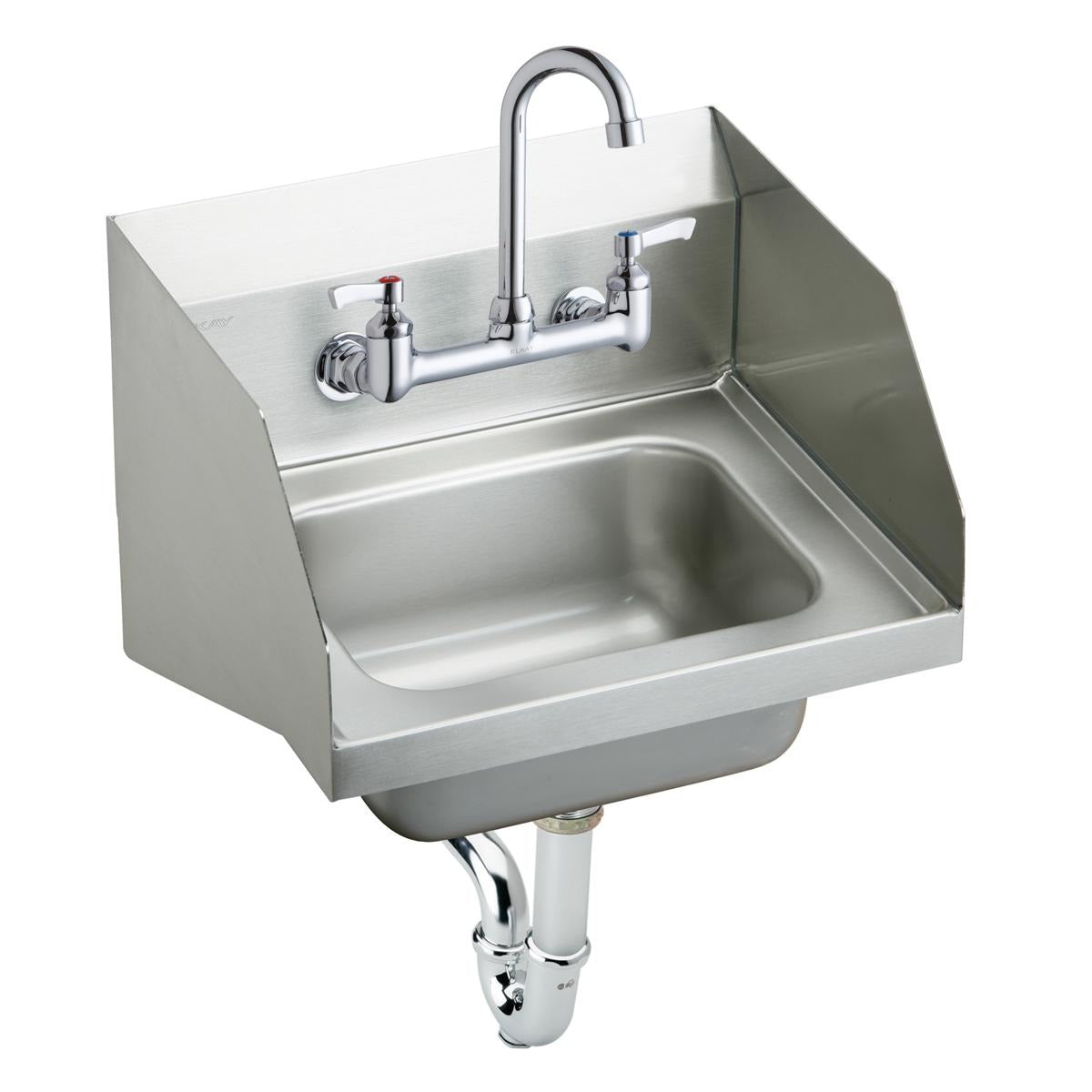 BSC PREFERRED Bsc Preferred CHS1716LRSC Wall Hung Handwash Sink Kit