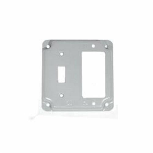 MULBERRY METAL PRODUCTS Mulberry Metal Products 11436 4 in. Steel Single Toggle Single GFCI Receptacle Cover (4 in.)