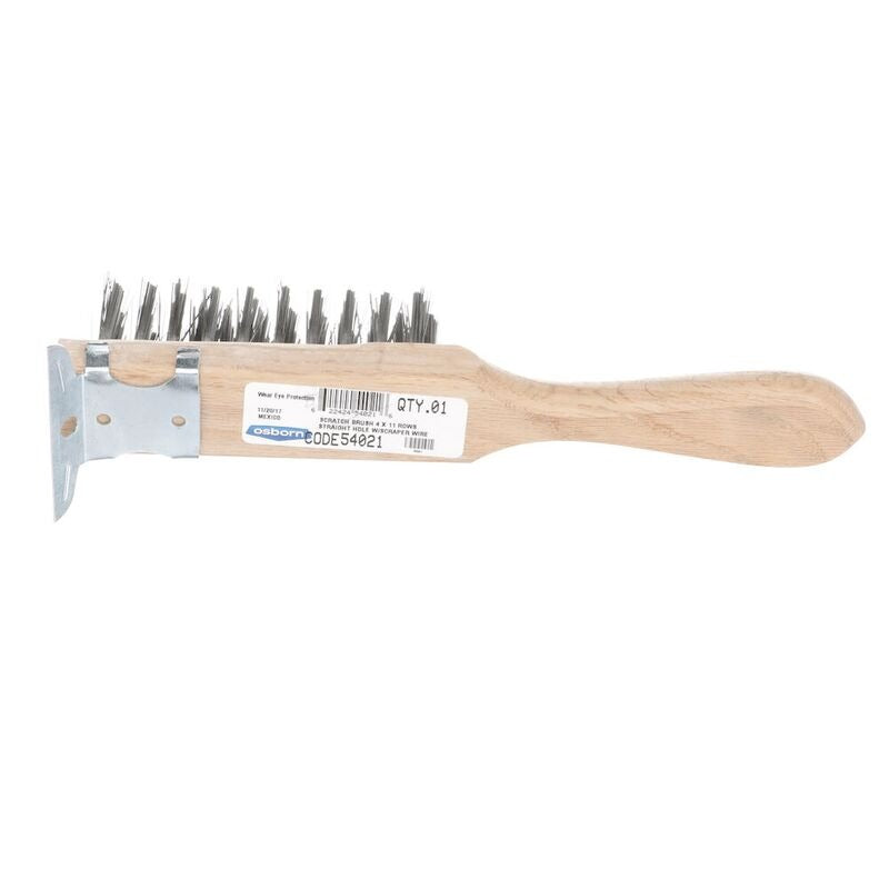 OSBORN Osborn 0005402100 Scratch Brush 4 x 11 Rows (11-3/8 in)