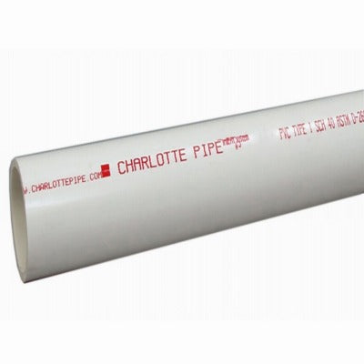 CHARLOTTE PIPE Charlotte Pipe Pvc 07600 0600 Schedule 40 Dwv Pipe 6in