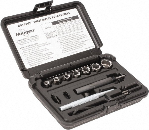 HOUGEN Hougen 11075 Hss Annular Cutter Set 5/16-3/4 in 10 Pc