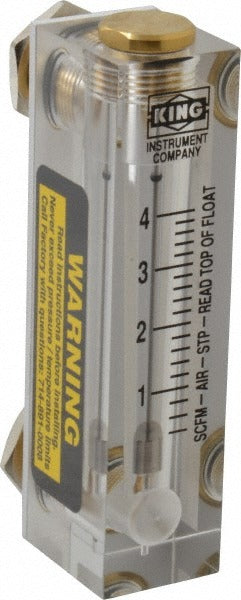 KING TECHNOLOGY King 75201102C-17 Panel Mount Flowmeter 4 Scfm