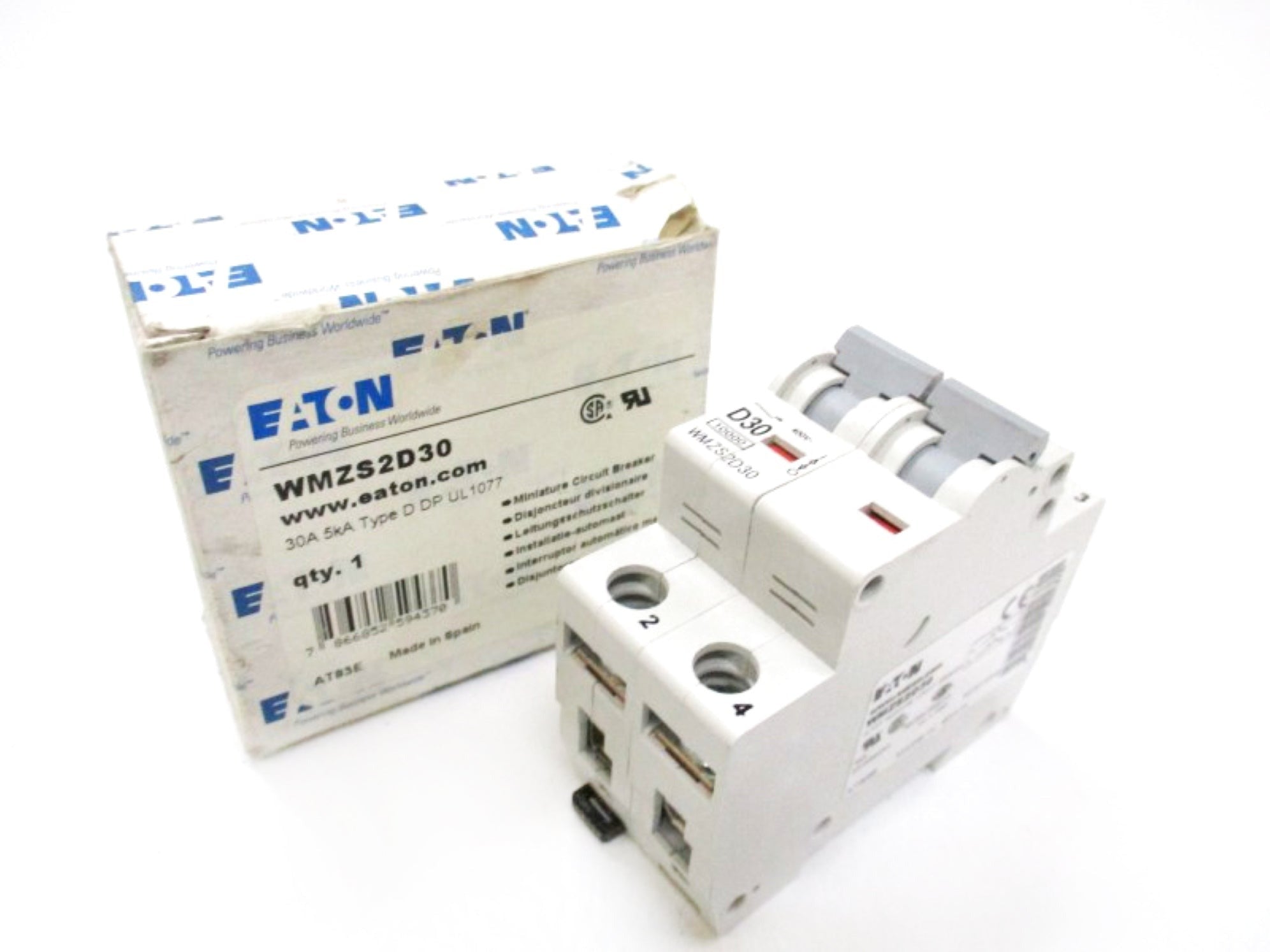 EATON Eaton WMZS2D30 UL 1077 WMZS Din Rail 30 A (2 Pole) FAZ-D30-2