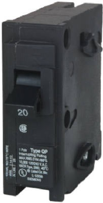 SIEMENS Siemens Q120 20A Single Pole Circuit Breaker 120V