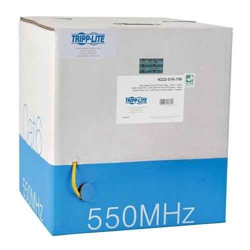 TRIPP LITE Tripp Lite N222-01K-YW Cat6 Bulk Pvc Cable 1000 Ft