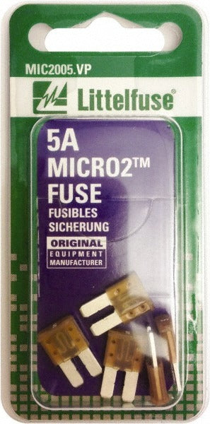 LITTELFUSE Littelfuse 0327005 Automotive Blade Fuse 5A 32VDC MICRO2
