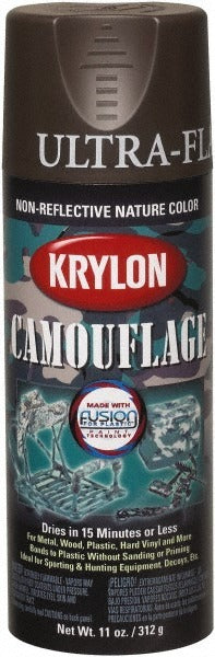 KRYLON Krylon K04292777 Flat Brown Latex Paint 110 Fl Oz