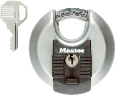 MASTER LOCK Master Lock Co M40XKADCCSEN Disc Padlock 2-3/4 in Ka 6-pack