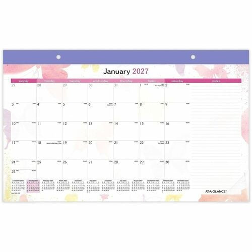 AT-A-GLANCE At-a-glance AAGSK91705 Monthly Desk Pad Calendar
