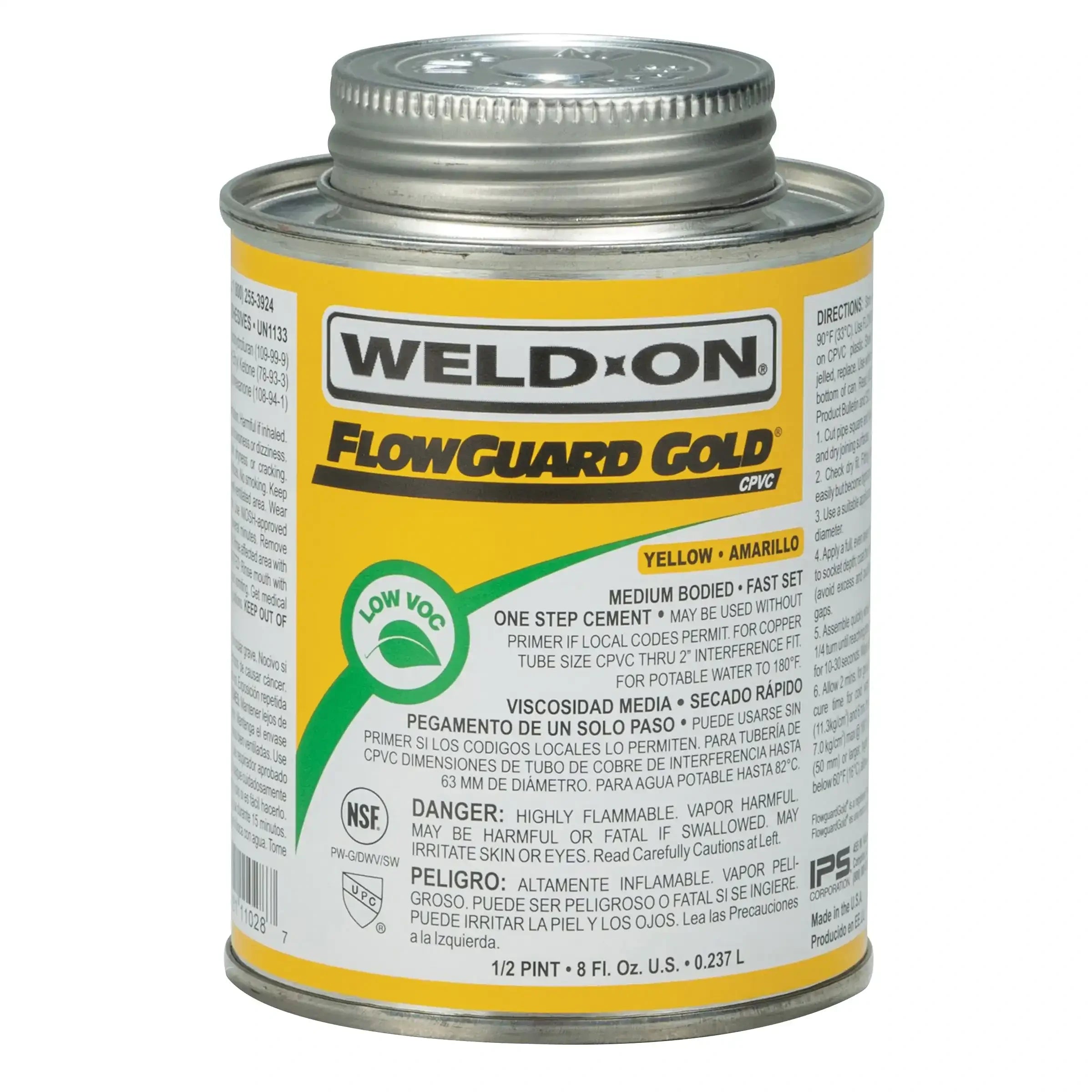 IPS Ips 127130841 Cpvc Solvent Cement 0.5 Pint Low Voc