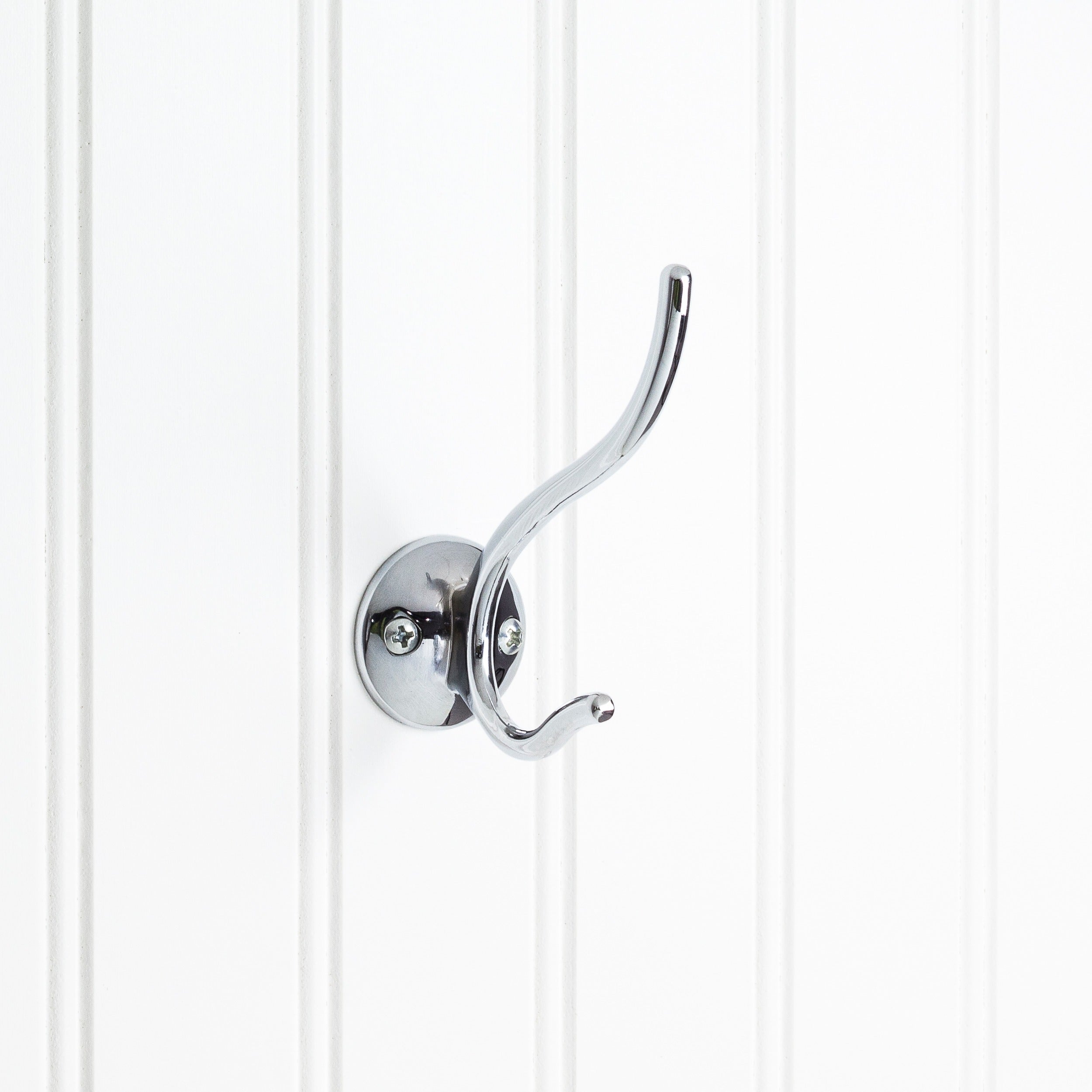ELEMENTS Elements YD30-381PC Double Prong Wall Hook Polished Chrome
