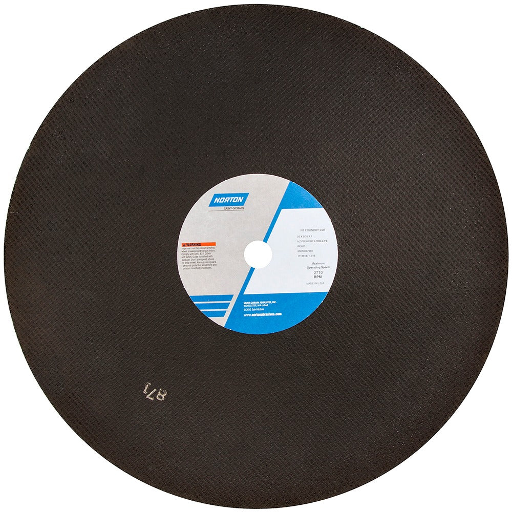 NORTON Norton 69078627988 Cut-off Wheel 20 in Zirconia Alumina