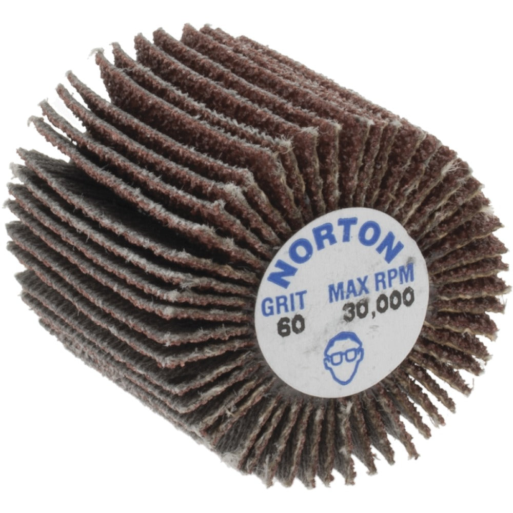 NORTON Norton 63642502628 Mounted Flap Wheel 60 Grit 1 in