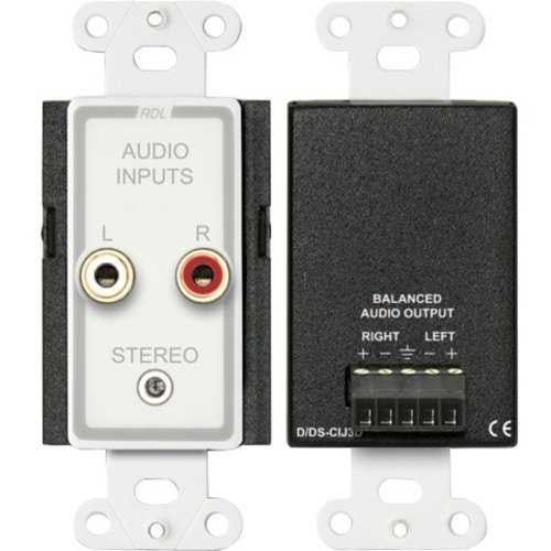 RADIO DESIGN LABS Radio Design Labs D-CIJ3D Decora Wallplate Rca 3.5mm