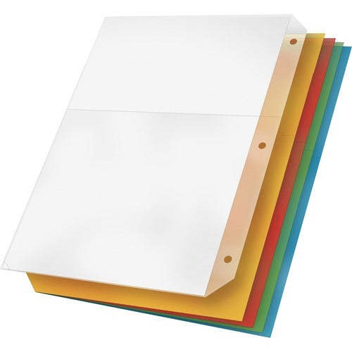 CARDINAL Cardinal CRD84007 Poly Pocket Binder Dividers 5 Pack
