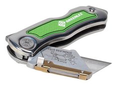 Greenlee 0652-22 8.9 Folding Utility Knife with Retractable 3-Position Serrated Blade