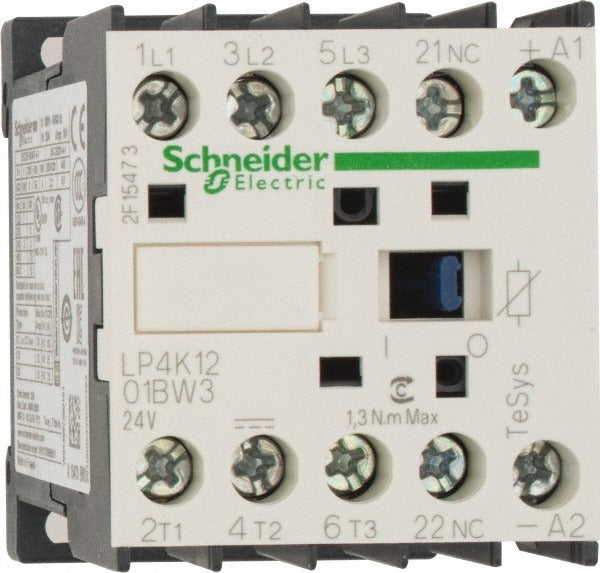 SCHNEIDER ELECTRIC Schneider Electric LP4K1201BW3 Iec Contactor 3P Nc 24VDC