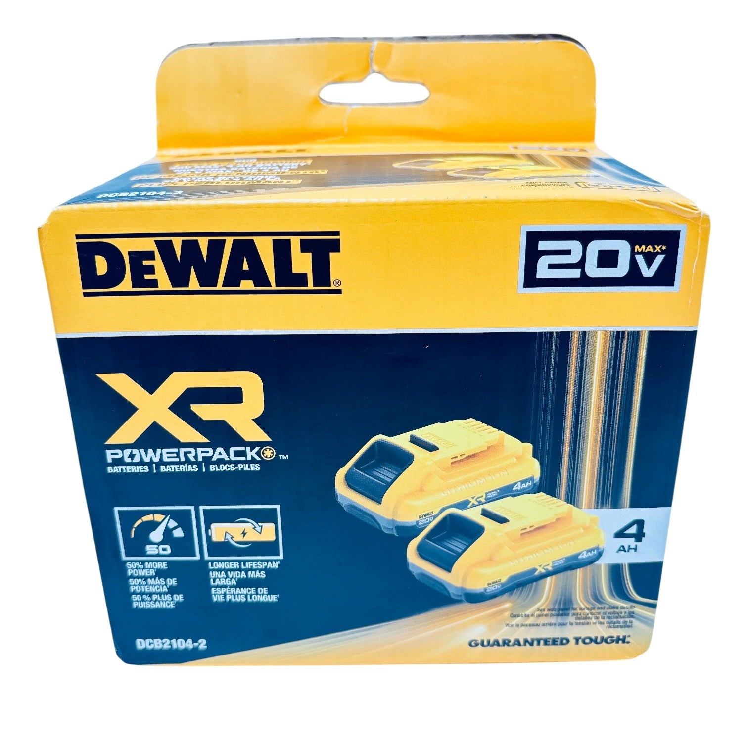 DEWALT Dewalt DCB2104-2 20V Max XR Powerpack 4Ah Battery 2-Pack