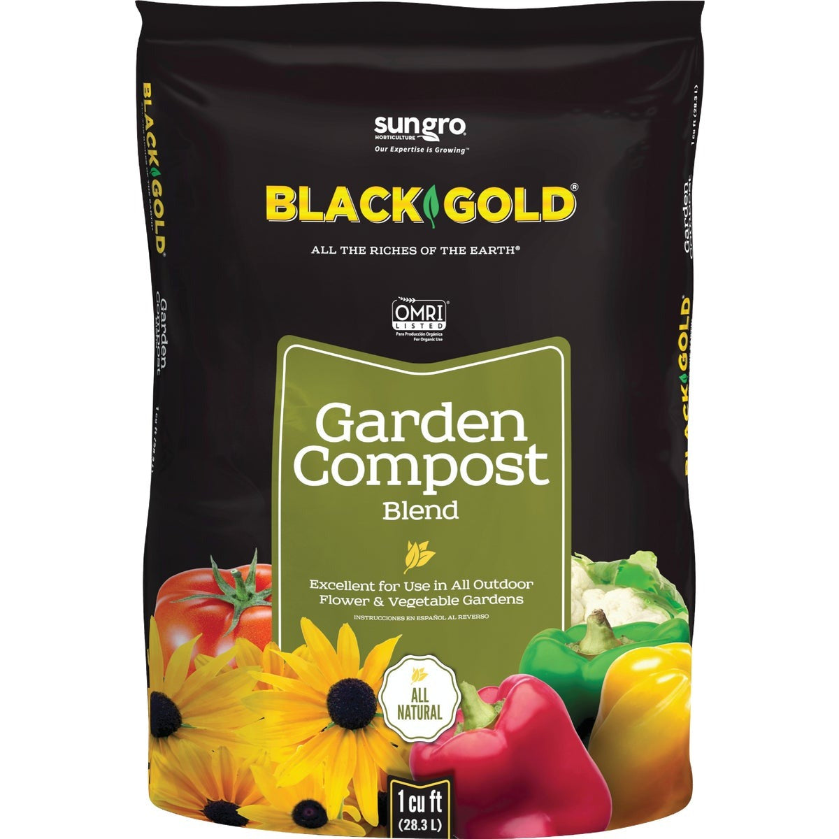 BLACK GOLD Black Gold 1411602.CFL001P Garden Compost 1 Cu Ft Omri