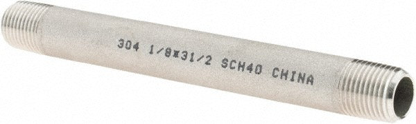 VALUE COLLECTION Value Collection 4BN1/8*31/2 Pipe Nipple 1/8 in Sch 40 Ss
