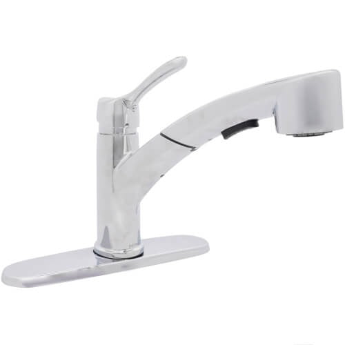 DELTA Delta 4140-DST Collins Single-Handle Pull-Out Kitchen Faucet 1.8 GPM (8-Inch Spread 120 Degree)
