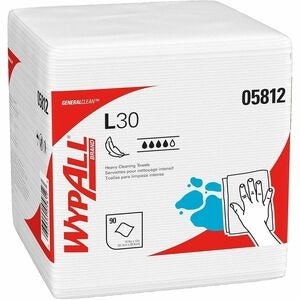 KIMBERLY-CLARK Kimberly-Clark KCC05812 Wypall GeneralClean L30 Heavy Duty Cleaning Towels (12.5 x 12 in / 1 Pack)