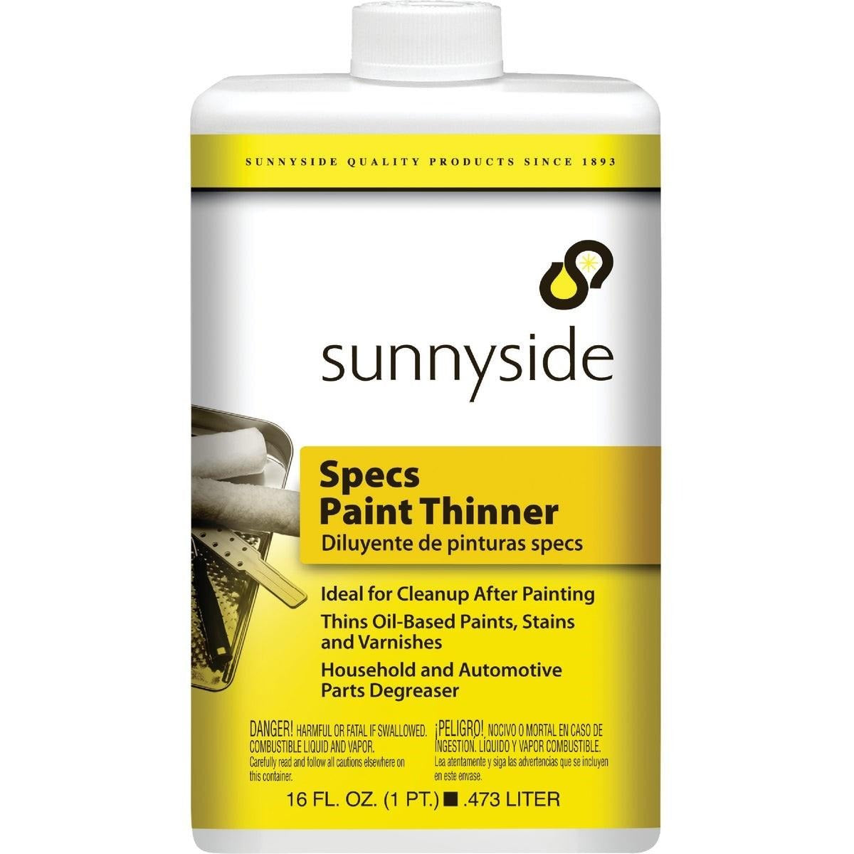 SUNNYSIDE Sunnyside 70416 Specs Paint Thinner 1 Pint