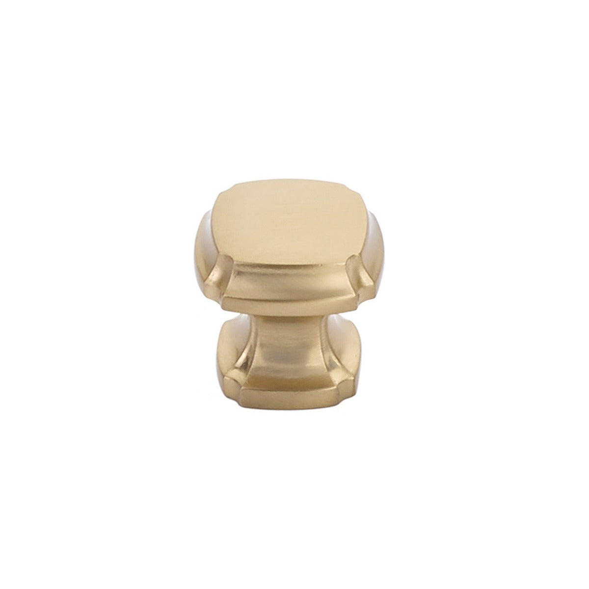 SCHAUB Schaub 882-SSB Empire Square Cabinet Knob Satin Brass